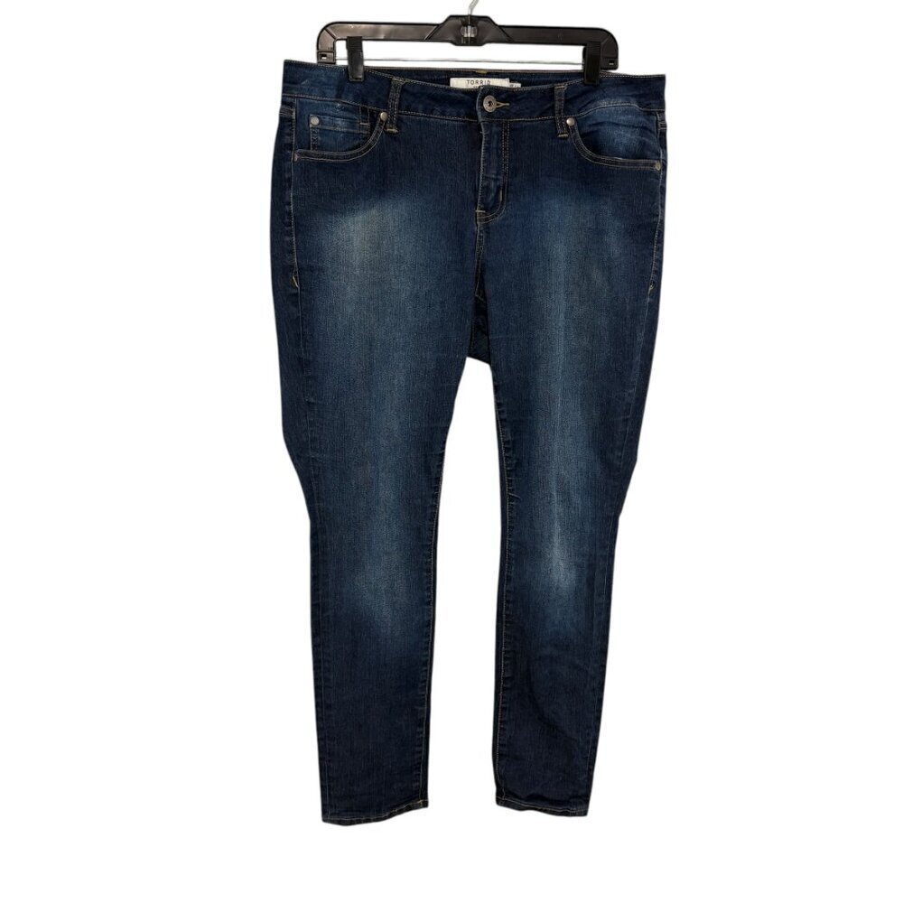 Torrid Dark Wash High Rise Skinny Jeans Women's Size 12 Short